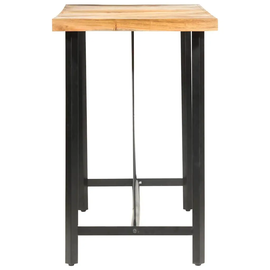 Bar Table Industrial Style 180x70x107 cm Solid Acacia Wood Steel Legs