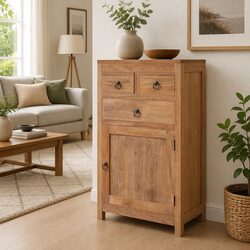 Rustic Colonial Sideboard Cabinet 50x30x90 cm