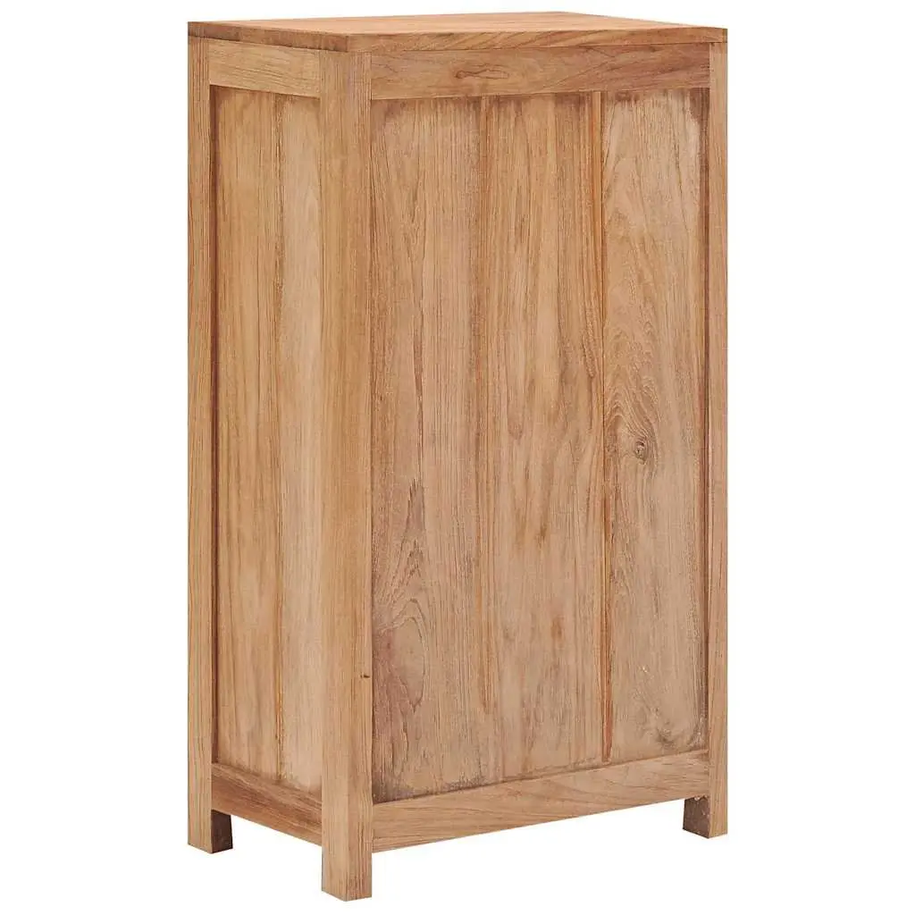 Sideboard Cabinet Rustic Colonial 50x30x90 cm Solid Teak Wood Storage Buffet
