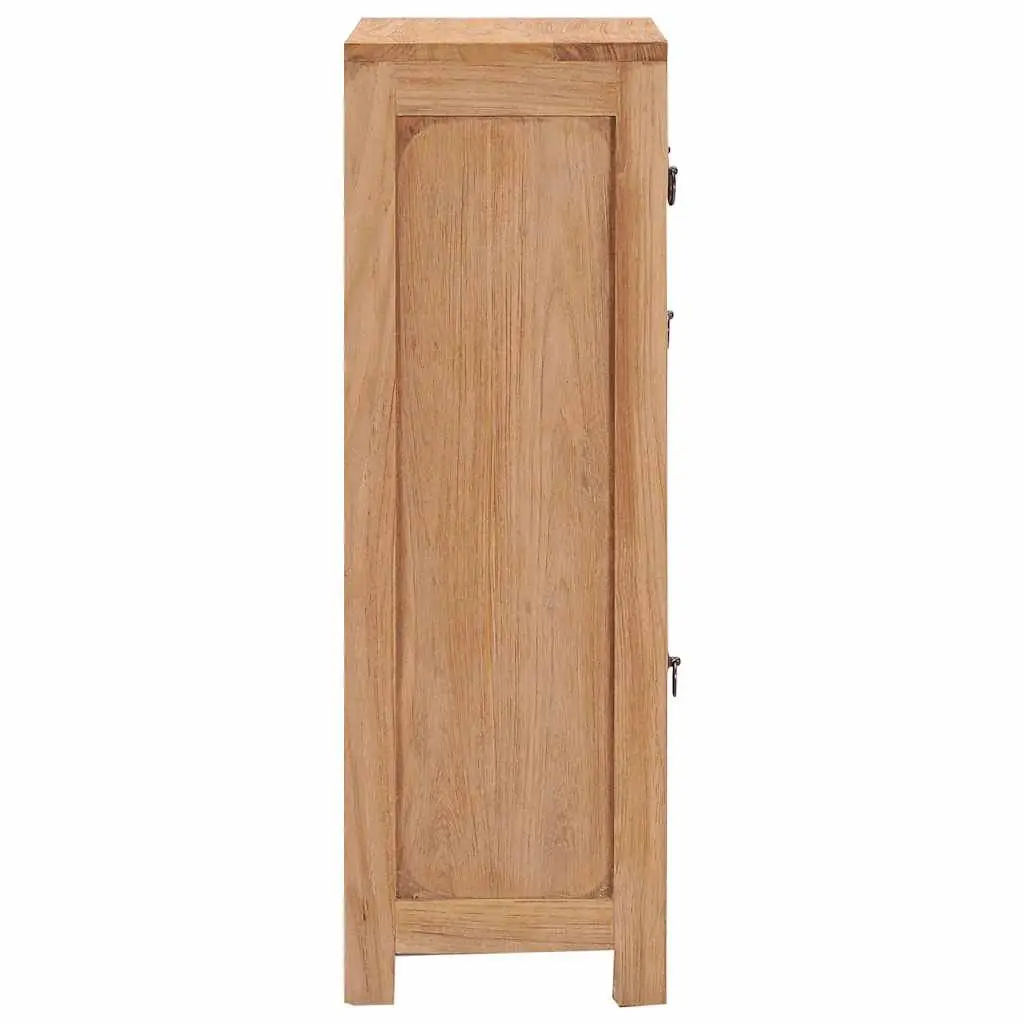 Sideboard Cabinet Rustic Colonial 50x30x90 cm Solid Teak Wood Storage Buffet