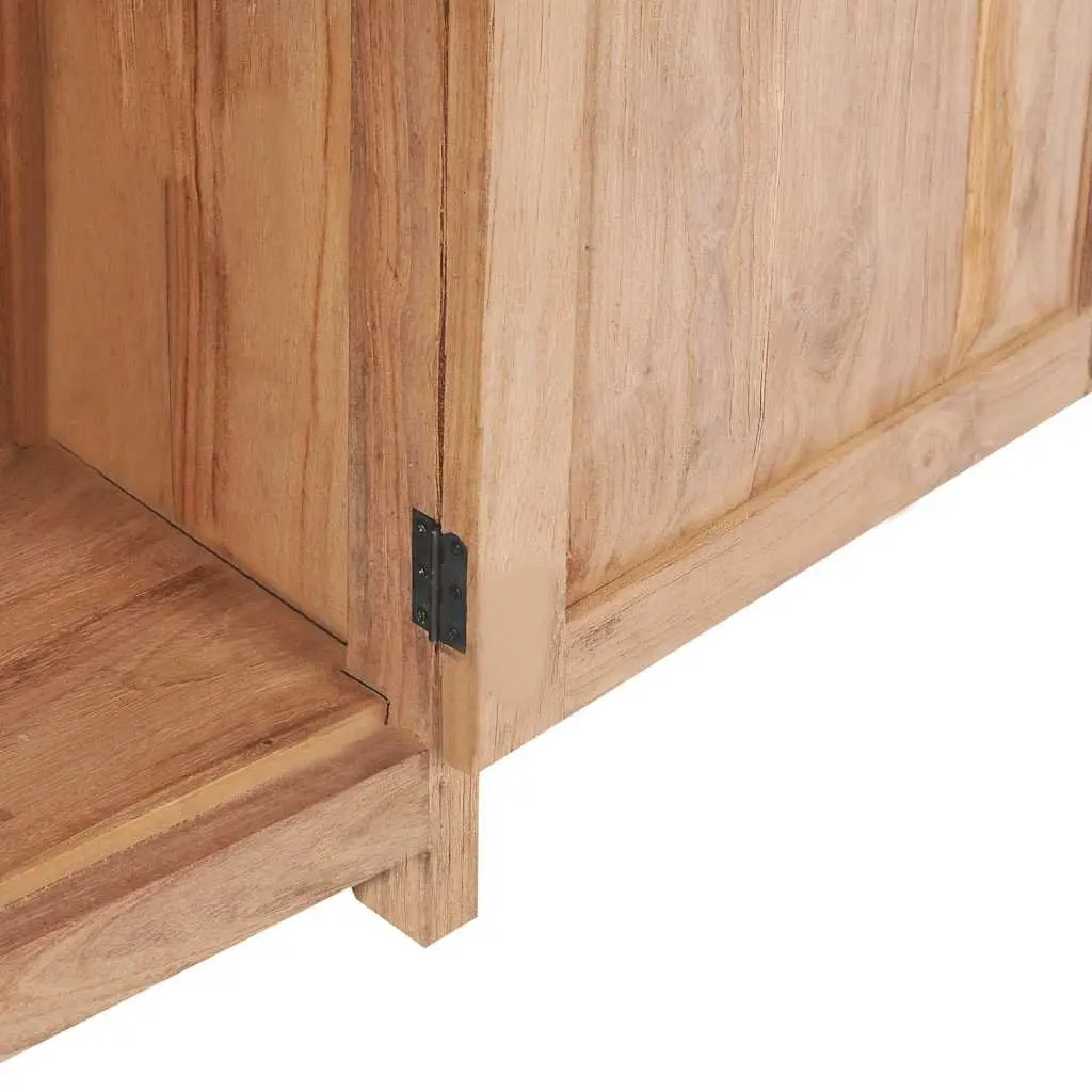 Sideboard Cabinet Rustic Colonial 50x30x90 cm Solid Teak Wood Storage Buffet