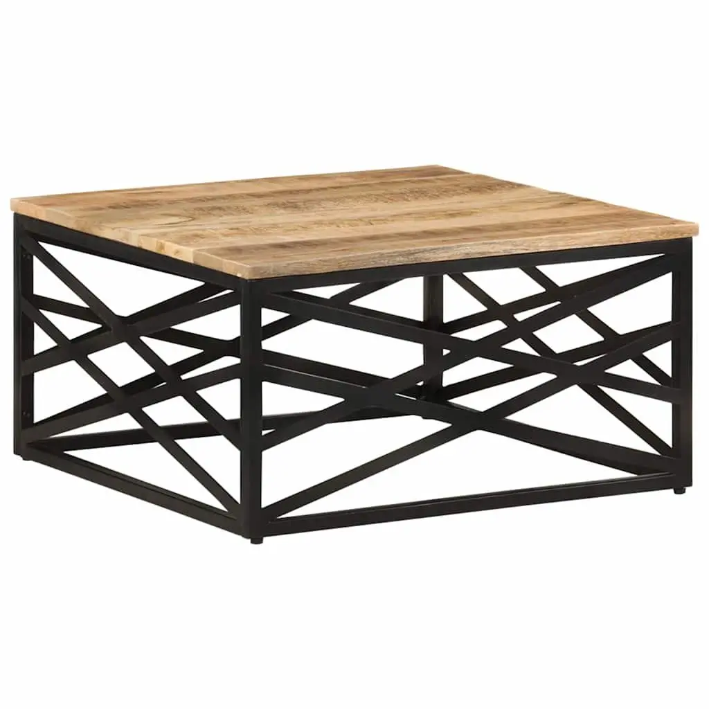 Coffee Table 68x68x35 cm Solid Mango Wood Brown Living Room Accent Furniture