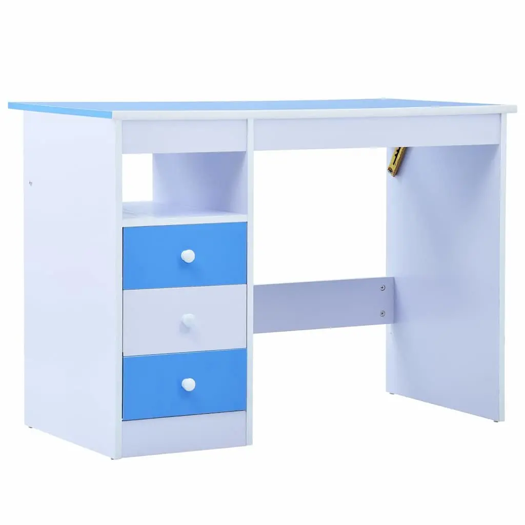 Children's Blue and White Art & Drafting Table