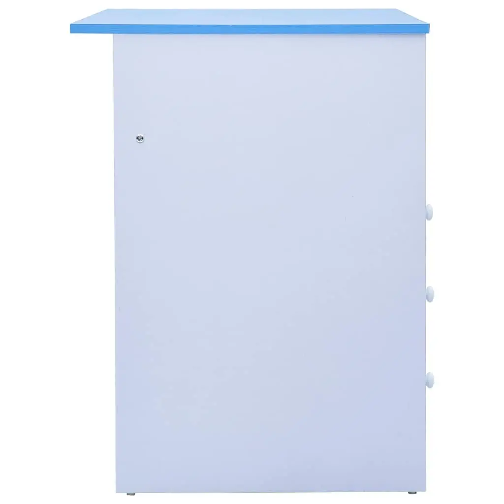 Children's Blue and White Art & Drafting Table