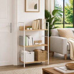 3-Layer Brown Engineered Wood Book Shelf