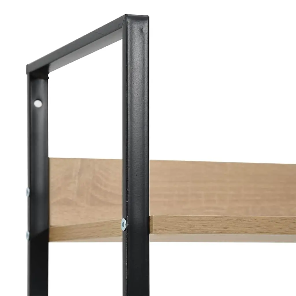 4-Layer Engineered Wood Display Cabinet in Brown