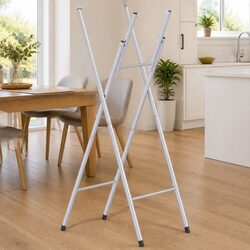 Silver Galvanised Steel Folding Bar Table Legs