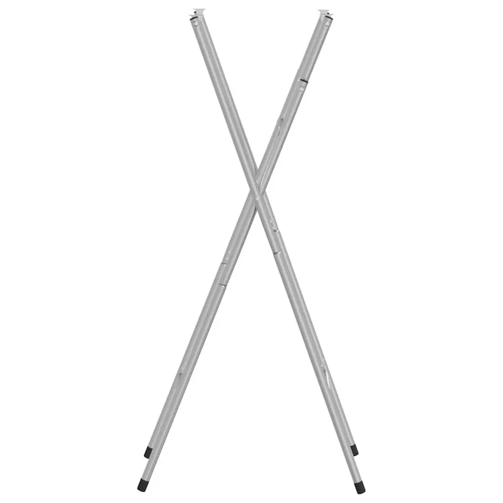 Replacement Folding Table Legs Silver Galvanised Steel Support Frame Durable Base
