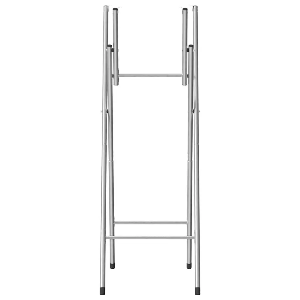 Replacement Folding Table Legs Silver Galvanised Steel Support Frame Durable Base