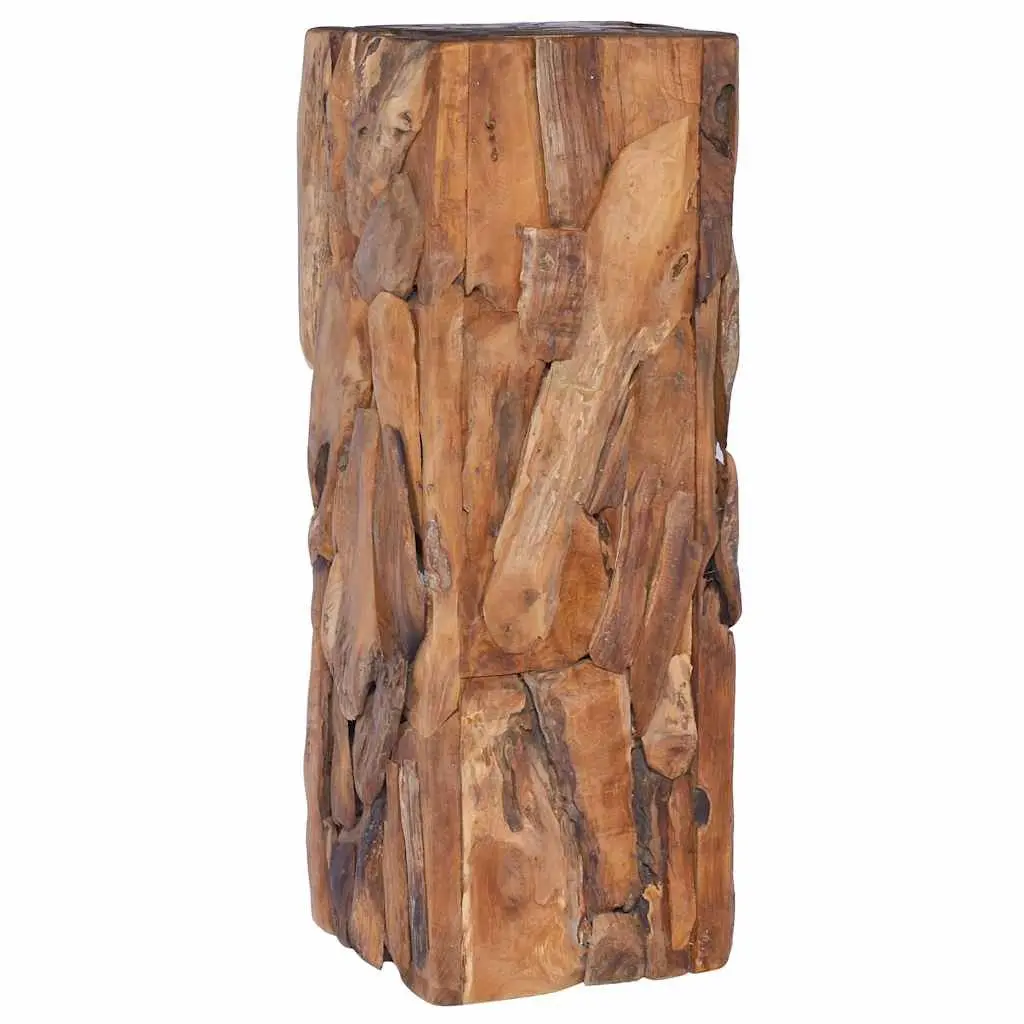 Solid Teak Wood Side Table 30x30x80 cm Accent End Table