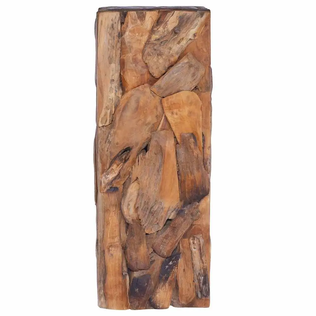 Solid Teak Wood Side Table 30x30x80 cm Accent End Table