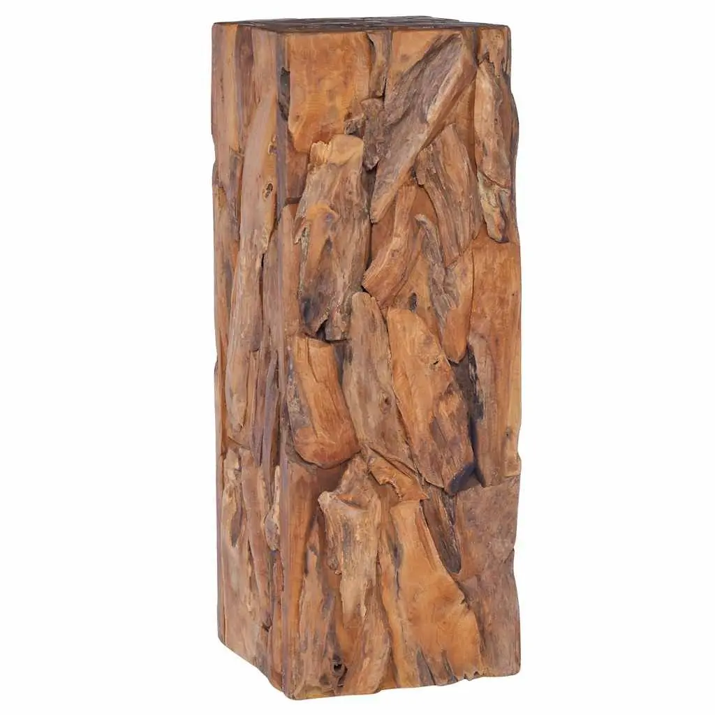 Solid Teak Wood Side Table 30x30x80 cm Accent End Table
