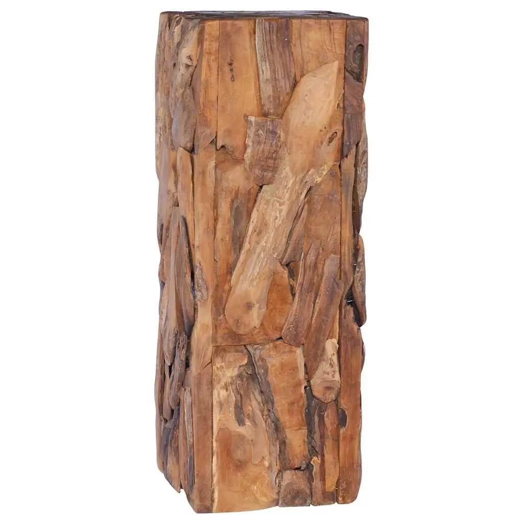 Solid Teak Wood Side Table 30x30x80 cm Accent End Table