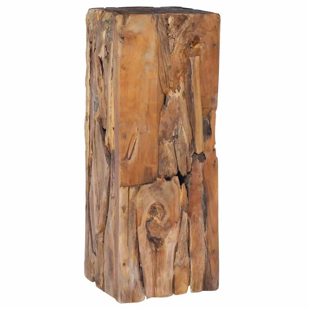 Solid Teak Wood Side Table 30x30x80 cm Accent End Table