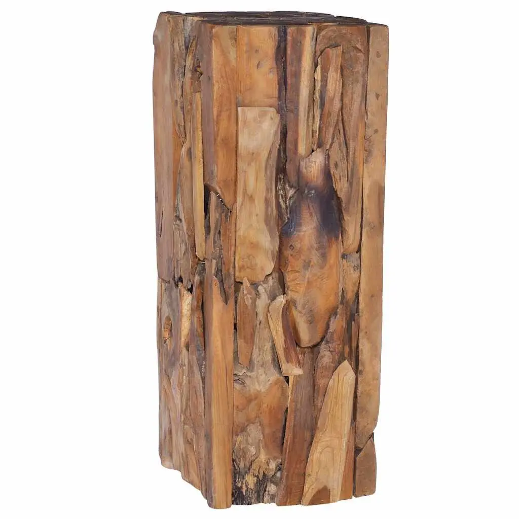 Solid Teak Wood Side Table 30x30x80 cm Accent End Table