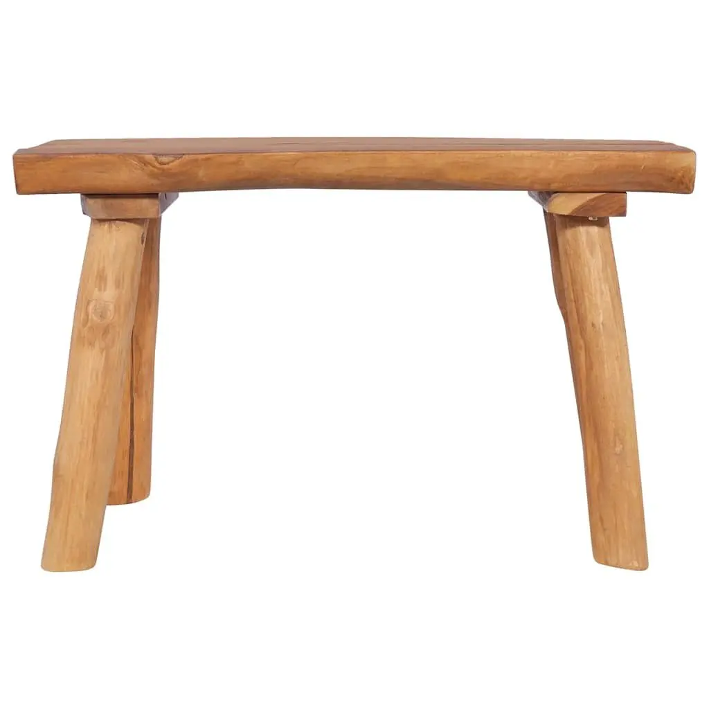 80cm Solid Teak Wood Garden Bench for Indoors and Outdoors
