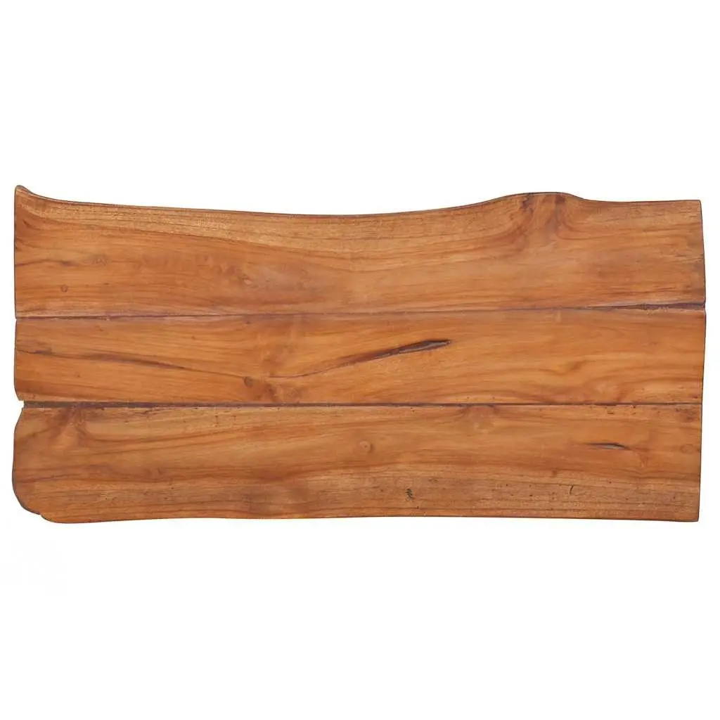 80cm Solid Teak Wood Garden Bench for Indoors and Outdoors