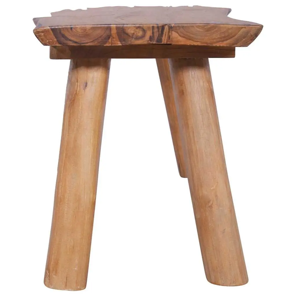 Solid Teak Wood Garden Bench 120 cm Indoor Outdoor Wooden Seating Furniture