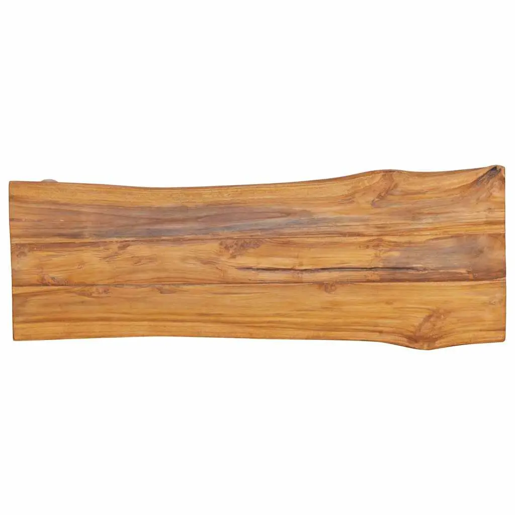 Solid Teak Wood Garden Bench 120 cm Indoor Outdoor Wooden Seating Furniture