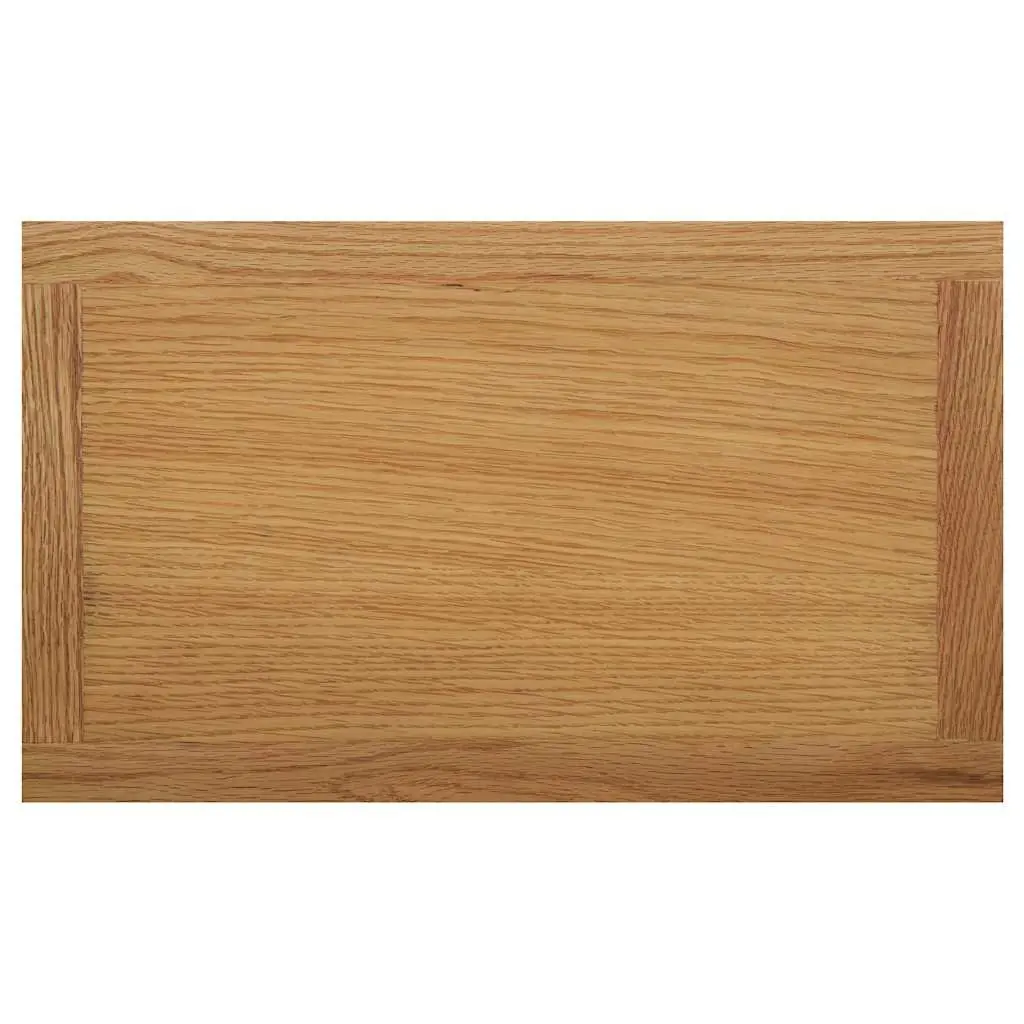 End Table Magazine Rack 45x27x42 cm Solid Oak Wood Brown Accent Furniture