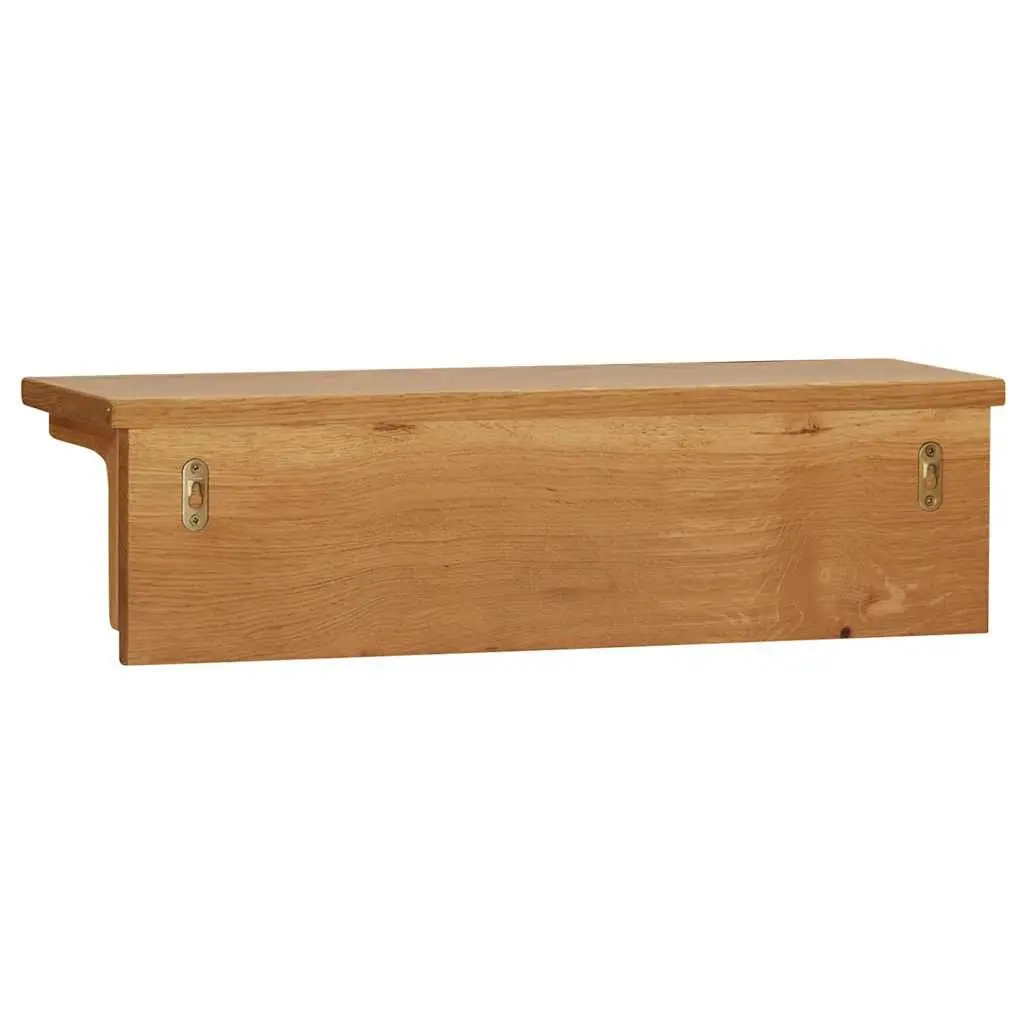 Brown Solid Oak Wood Coat Rack with 6 Hooks