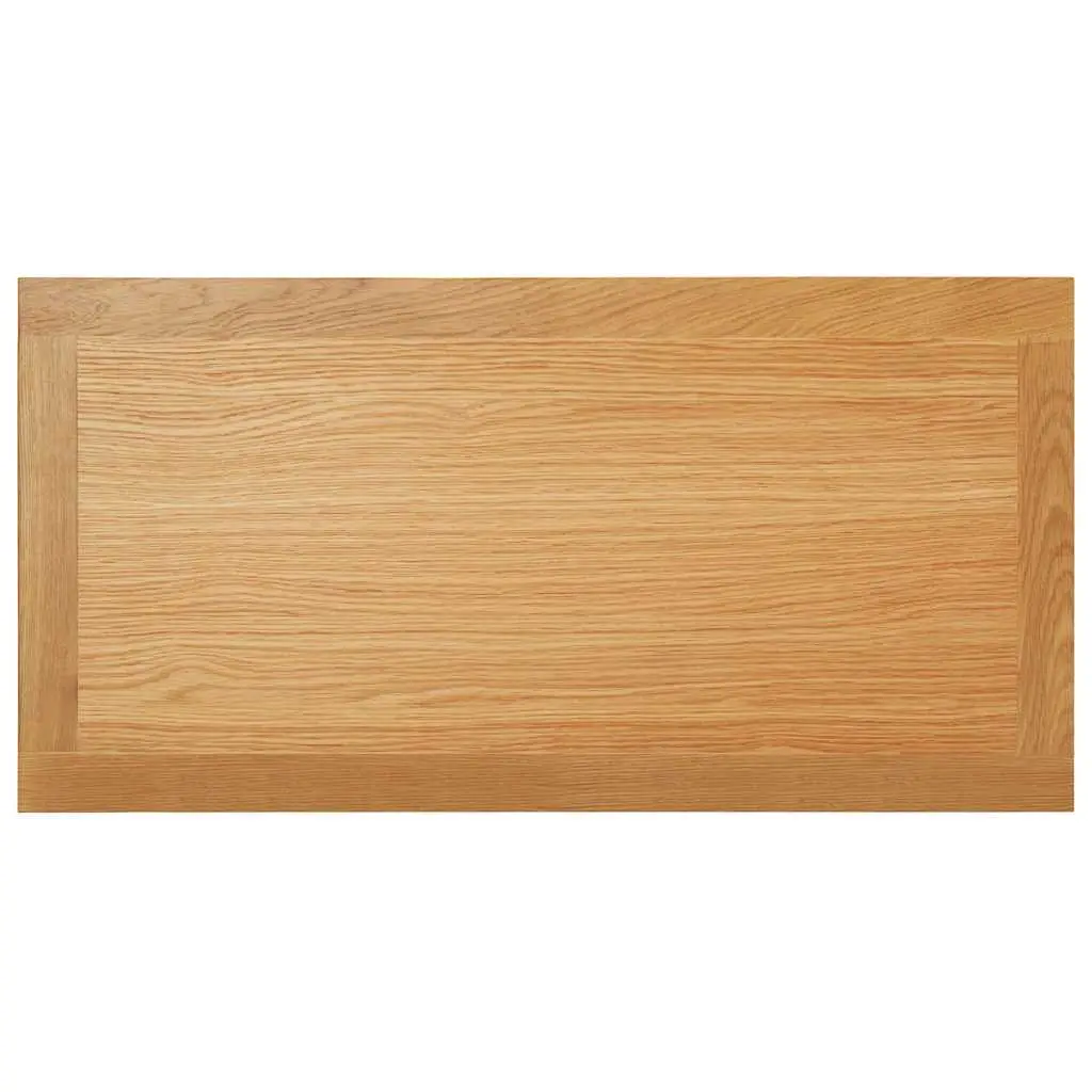 Coffee Table 90x45x40 cm Oak Wood Solid Top with Storage Shelf Accent Furniture