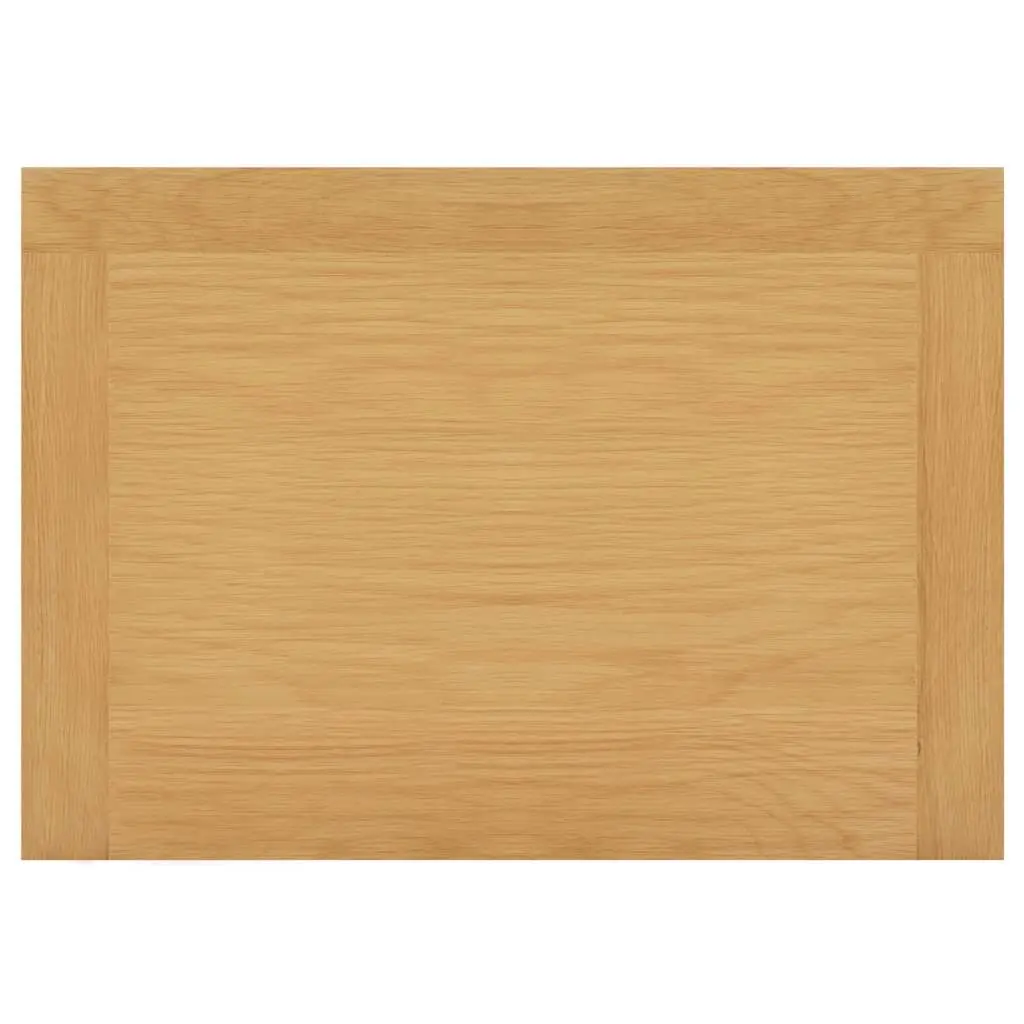 Solid Oak Wood Cupboard Storage Cabinet Sideboard Brown 45x32x85cm
