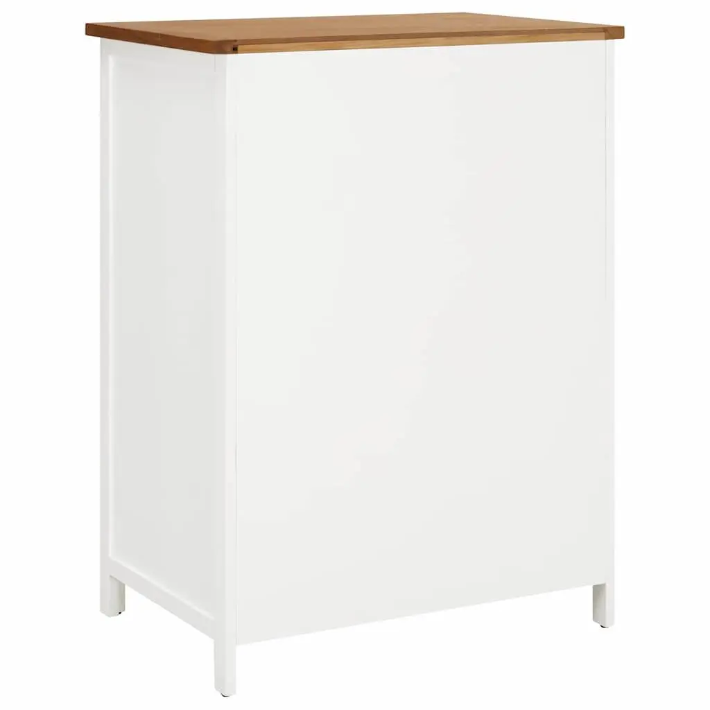 Wardrobe Clothes Cabinet Brown 76x52x105 cm Solid Acacia Wood with Hanging Rod and Five Drawers