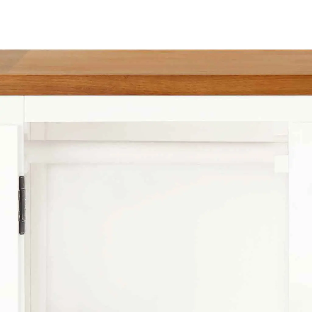 Wardrobe Clothes Cabinet Brown 76x52x105 cm Solid Acacia Wood with Hanging Rod and Five Drawers