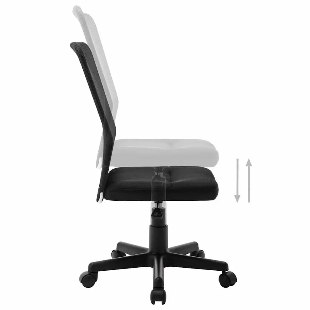 Office Chair Black Mesh Mid Back Height Adjustable Swivel Desk Chair