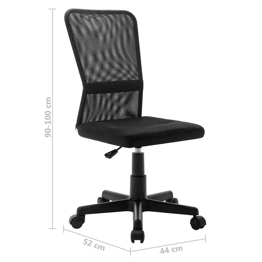 Office Chair Black Mesh Mid Back Height Adjustable Swivel Desk Chair