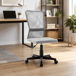 Grey Mesh Fabric Mid Back Office Chair with Gas Lift