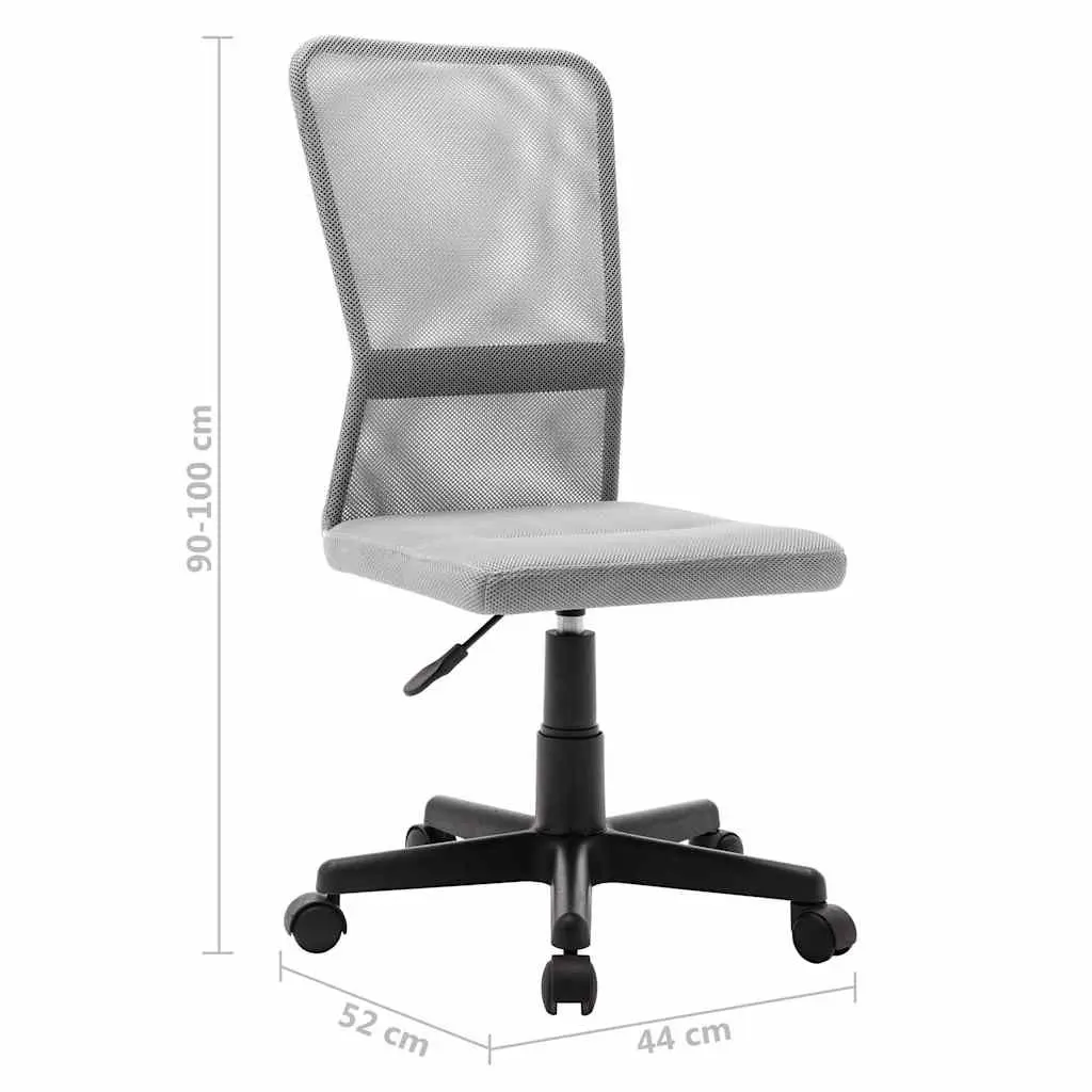 Grey Mesh Fabric Mid Back Office Chair with Gas Lift