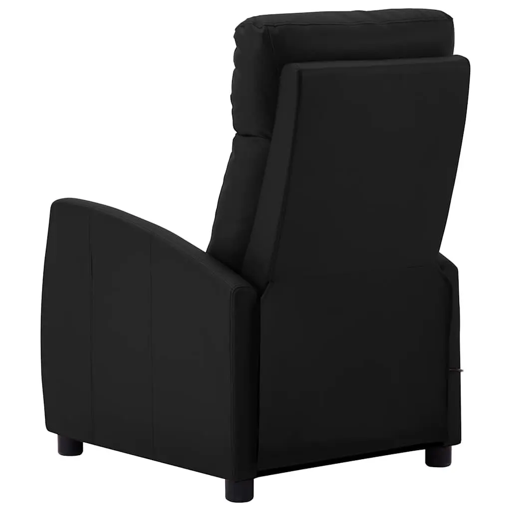 Black Reclining Massage Chair with Vibration