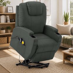 Electric Massage Recliner Chair with Power Lift and Vibration