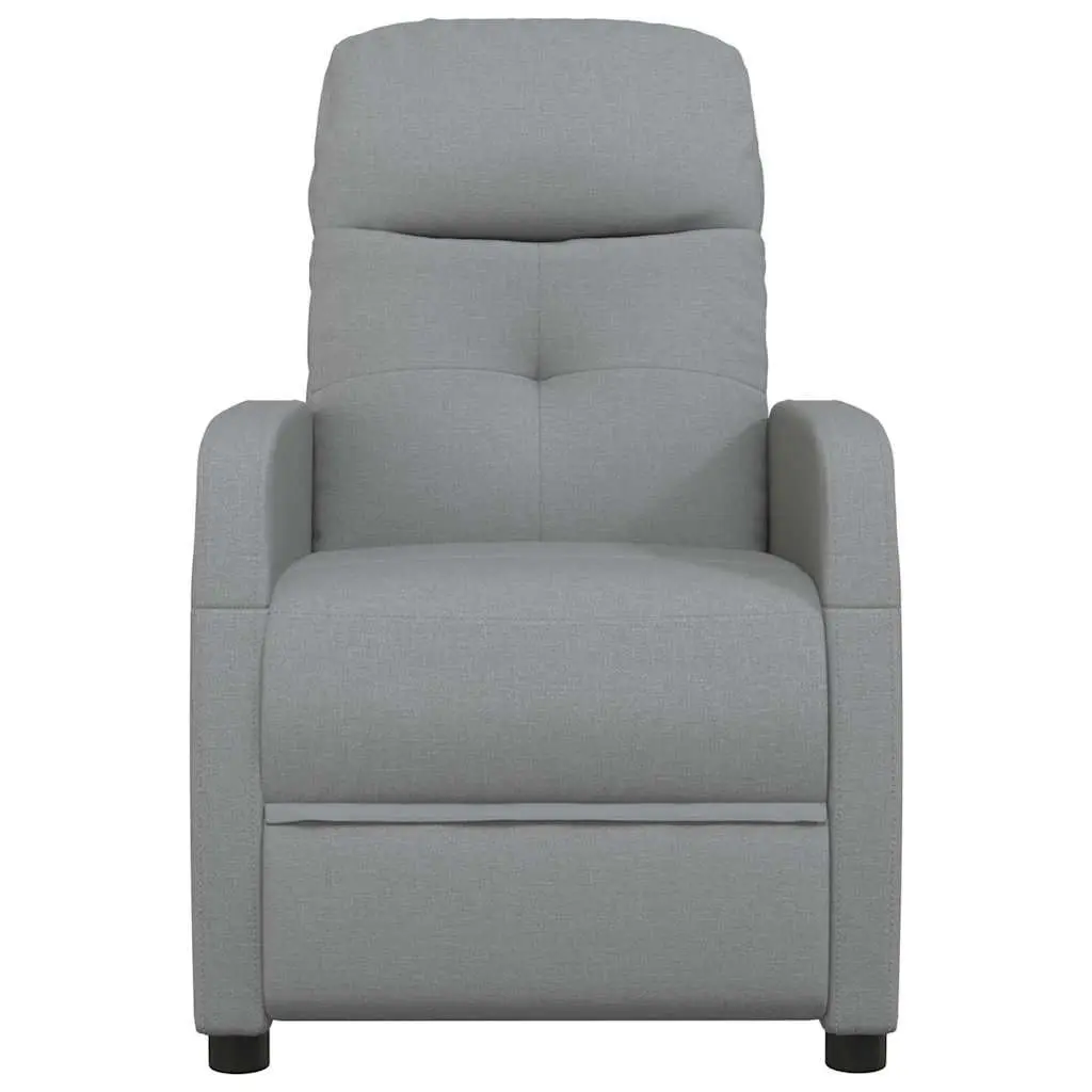 Grey Fabric Reclining Electric Massage Chair