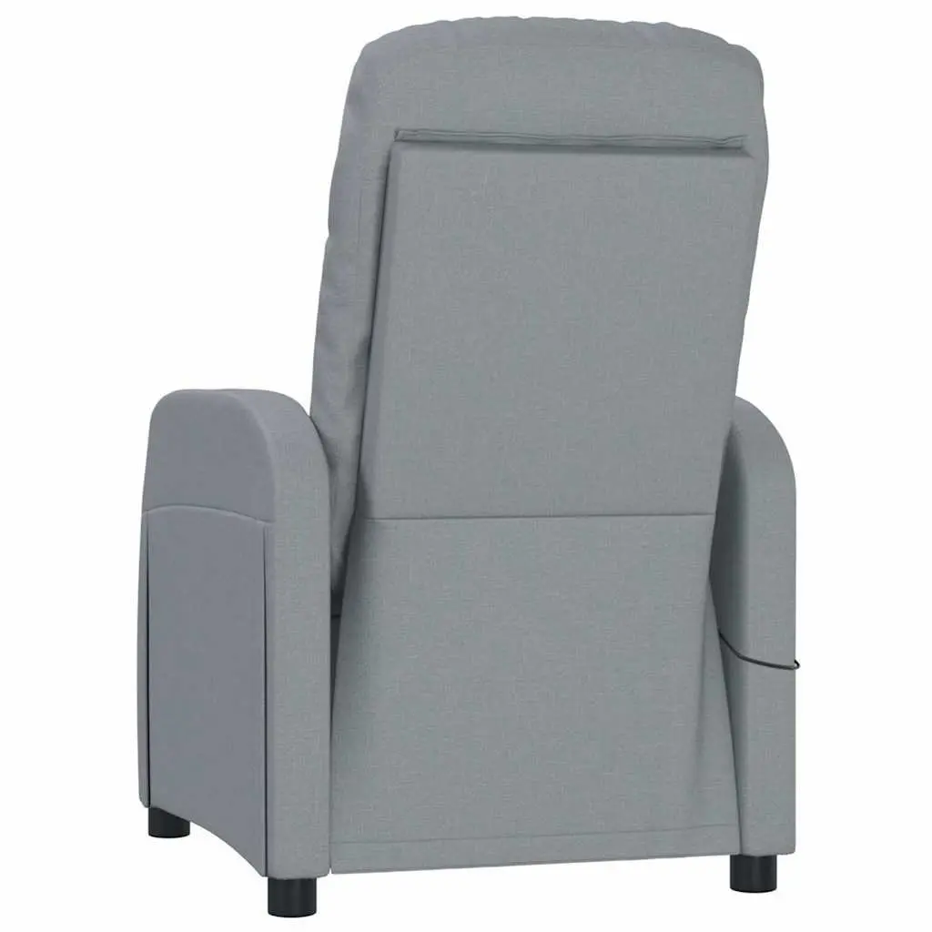 Grey Fabric Reclining Electric Massage Chair