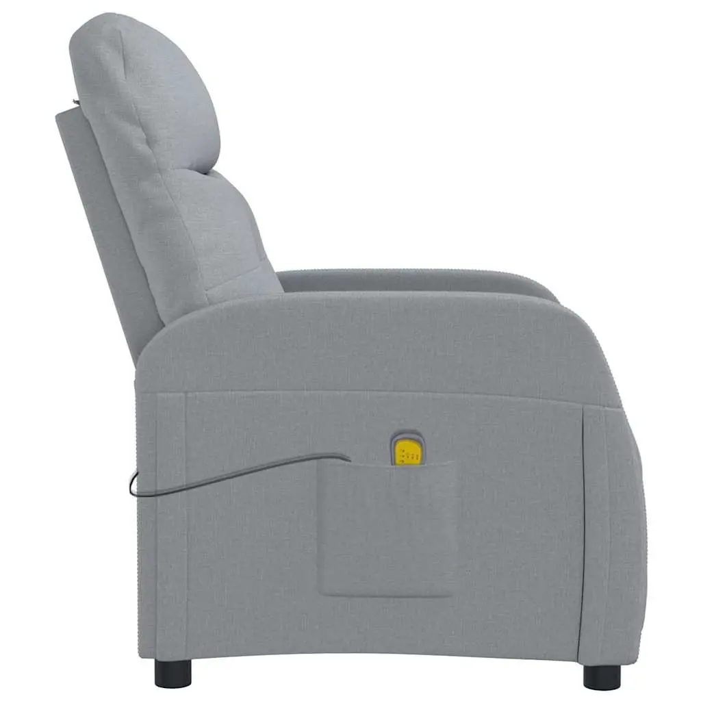Grey Fabric Reclining Electric Massage Chair