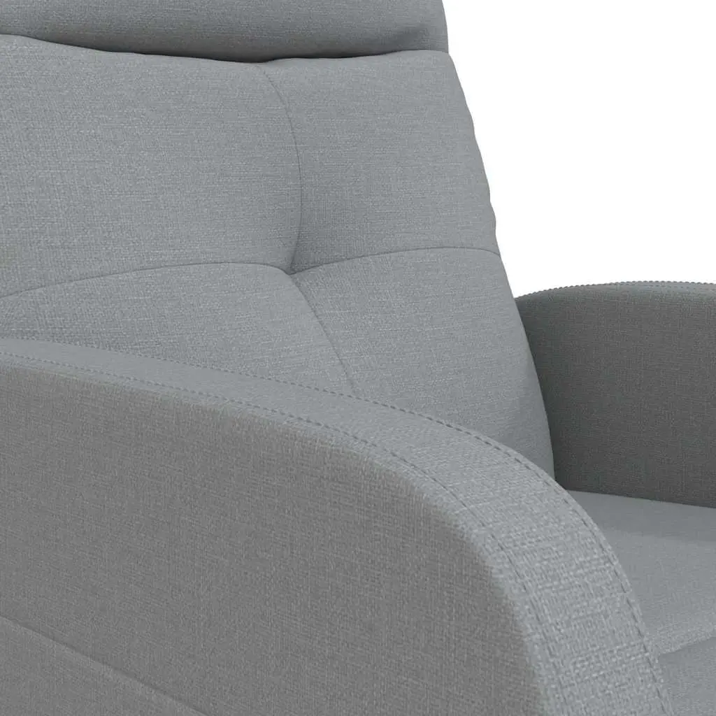 Grey Fabric Reclining Electric Massage Chair