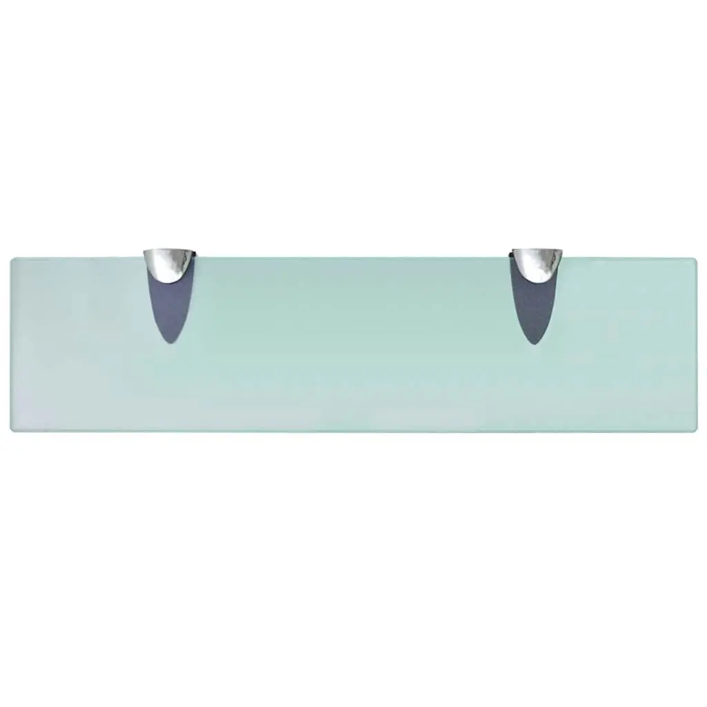Glass Floating Wall Shelves Transparent 40x10 cm Tempered Safety Glass