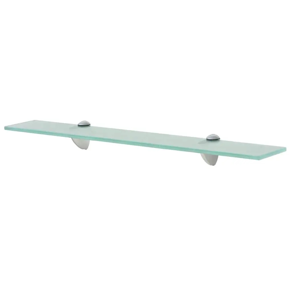 Floating Wall Shelves 2 pcs Transparent Glass 60x10 cm Modern Display Ledge