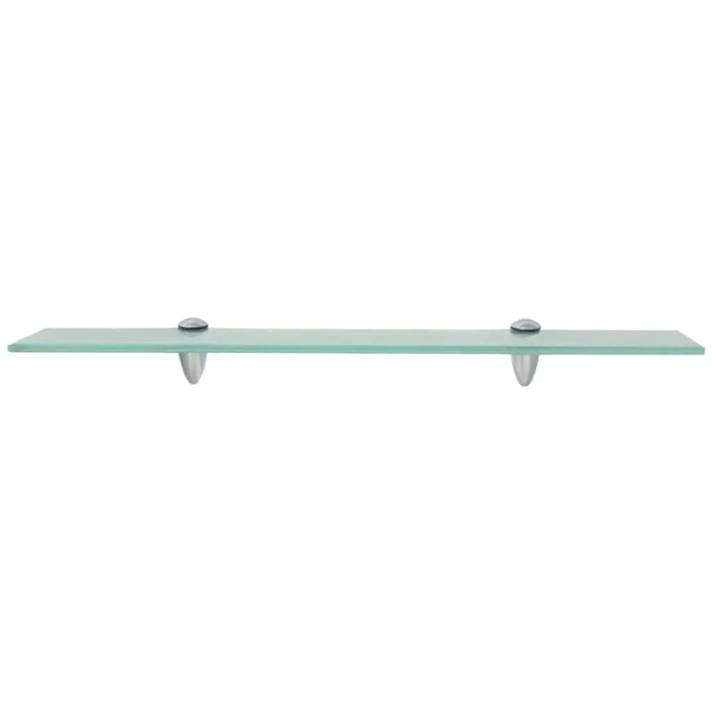 Floating Wall Shelves 2 pcs Transparent Glass 60x10 cm Modern Display Ledge