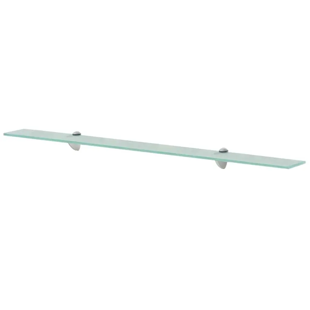 Floating Wall Shelves 2 pcs Glass 100x10 cm Tempered Glass Display Ledge
