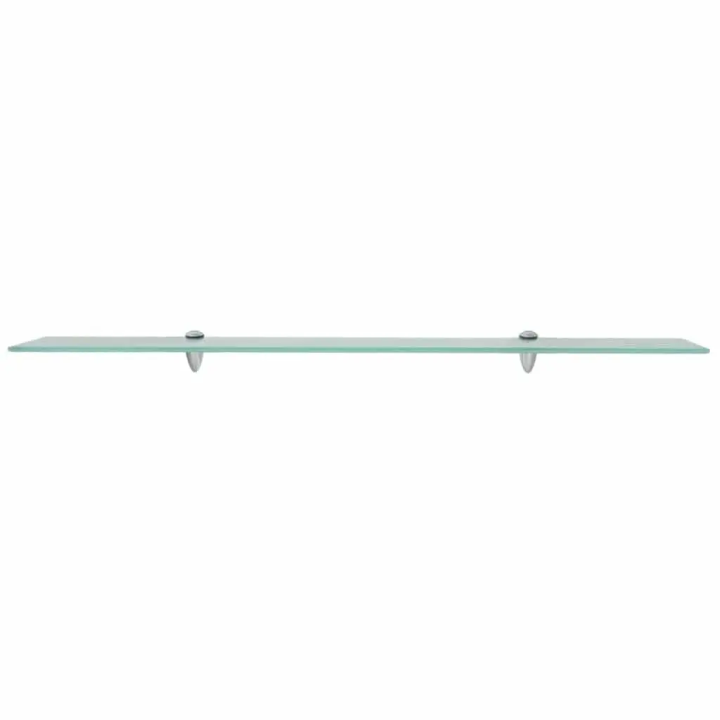 Floating Wall Shelves 2 pcs Glass 100x10 cm Tempered Glass Display Ledge