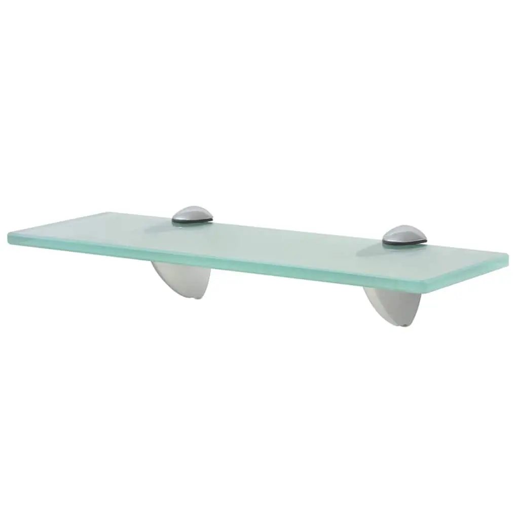 Floating Shelves 2 pcs Glass 30x20 cm Wall Mounted Display Shelf Bathroom