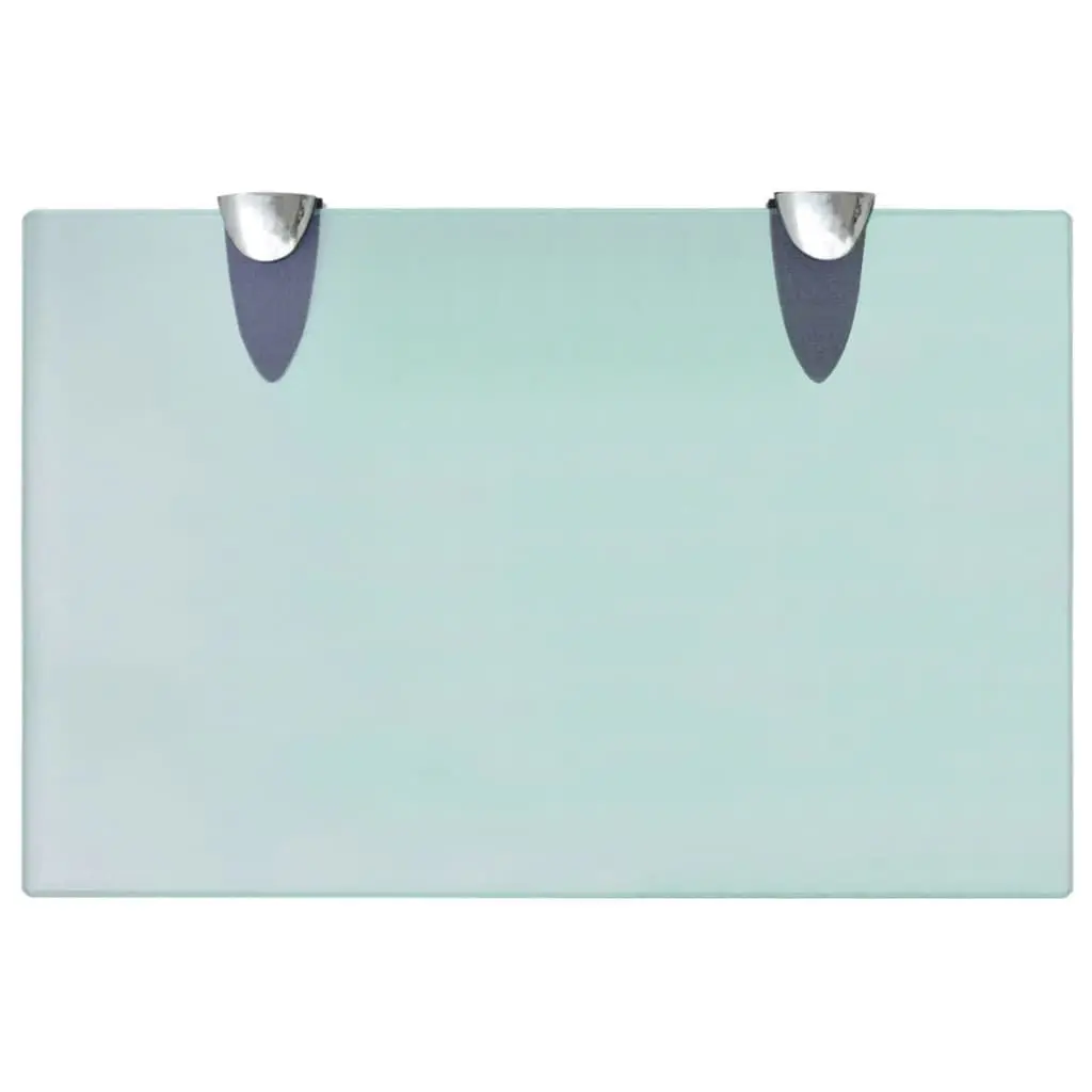 Floating Shelves 2 pcs Glass 30x20 cm Wall Mounted Display Shelf Bathroom