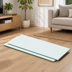 Clear Glass Wall Shelf Panel Set 50x15cm