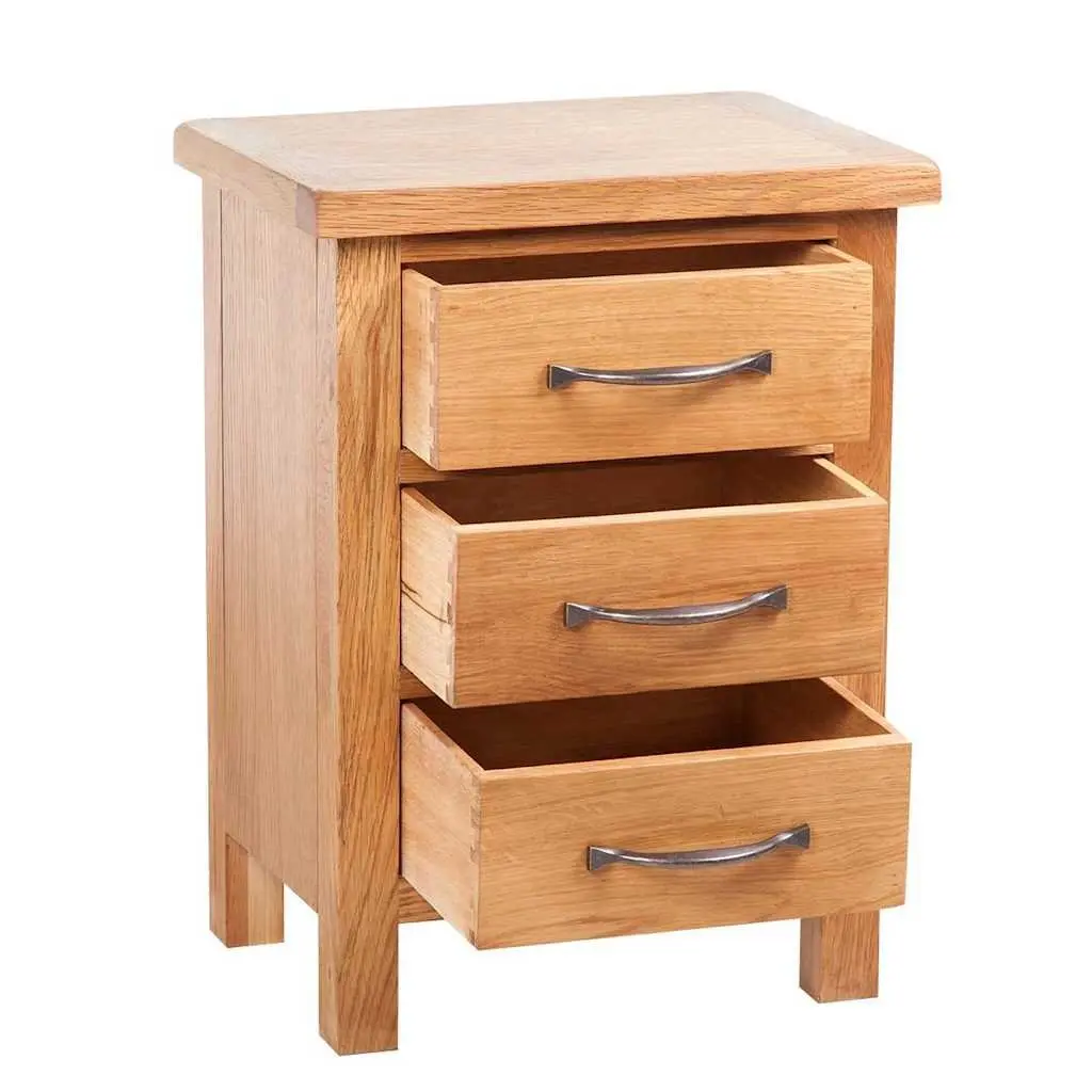 Bedside Tables Rustic Solid Oak Wood 40x30x54 cm Nightstands with Drawers 2 Pcs