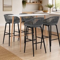 5 Piece Bar Set with Counter Height Table and Stools