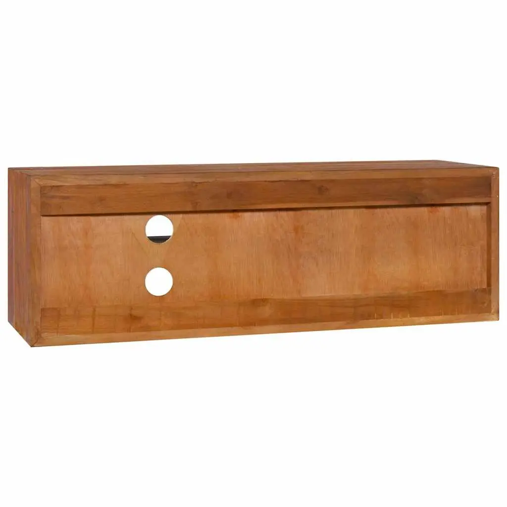 180cm Solid Teak Wood Wall-Mounted TV Cabinet